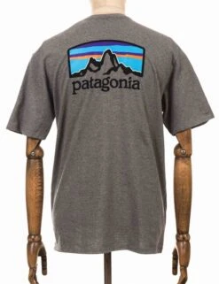 Patagonia Fitz Roy Horizons Responsibili Tee - Gravel Heather