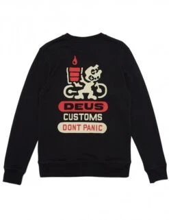 Deus Ex Machina Fossil Fuel Crew Sweat - Black