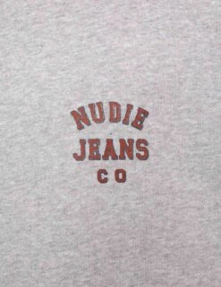 Nudie Jeans Frasse Logo Crew Sweat - Grey Melange 4 Nudie Jeans Frasse Logo Crew Sweat - Grey Melange -FatBuddhaStore Clothing frasse logo crew sweat grey melange p30834 106415 medium