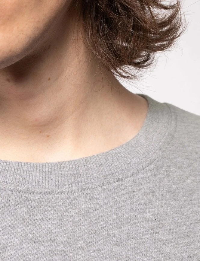 Frasse Logo Crew Sweat - Grey Melange Nudie Jeans Frasse Logo Crew Sweat - Grey Melange -FatBuddhaStore Clothing frasse logo crew sweat grey melange p30834 106418 medium