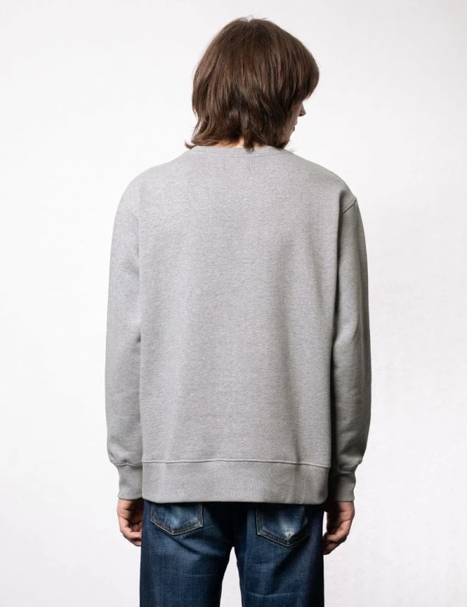 Frasse Logo Crew Sweat - Grey Melange Nudie Jeans Frasse Logo Crew Sweat - Grey Melange -FatBuddhaStore Clothing frasse logo crew sweat grey melange p30834 106419 medium