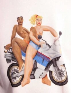 Free Wheels Sweatshirt - Ecru 4 Free Wheels Sweatshirt - Ecru -FatBuddhaStore Clothing free wheels sweatshirt ecru p35671 120887 medium