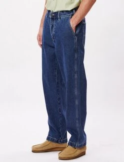 Obey Clothing Hardwork Carpenter Denim - Stonewash Indigo -FatBuddhaStore Clothing hardwork carpenter denim stonewash indigo p35640 121053 medium