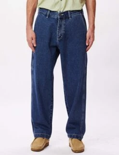 Obey Clothing Hardwork Carpenter Denim - Stonewash Indigo -FatBuddhaStore Clothing hardwork carpenter denim stonewash indigo p35640 121054 medium