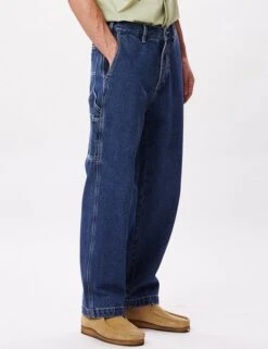 Obey Clothing Hardwork Carpenter Denim - Stonewash Indigo -FatBuddhaStore Clothing hardwork carpenter denim stonewash indigo p35640 121056 medium