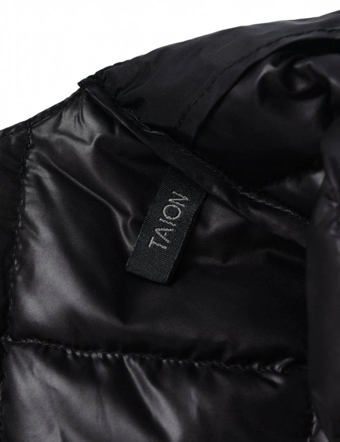 Hi-Neck Zip Down Jacket - Black Hi-Neck Zip Down Jacket - Black -FatBuddhaStore Clothing hi neck zip down jacket black p30758 114858 medium