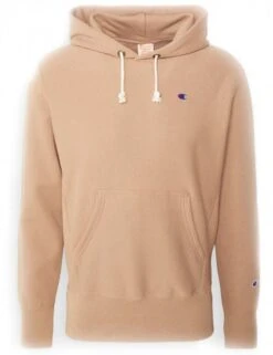 Champion Reverse Weave Hooded Sweat - BEIGM Brown Marl