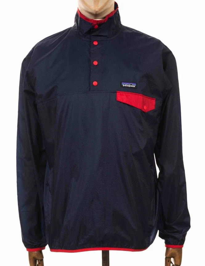 Houdini Snap-T Pullover Top - Stone Blue w/New Navy Patagonia Houdini Snap-T Pullover Top - Stone Blue W/New Navy -FatBuddhaStore Clothing houdini snap t pullover top stone blue w new navy p26176 91556 medium