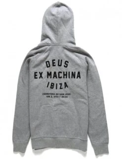 Deus Ex Machina Ibiza Address Hooded Sweat - Grey Heather -FatBuddhaStore Clothing ibiza address hooded sweat grey heather p30987 106738 medium