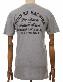 Deus Ex Machina Ibiza Address Pocket Tee - Grey Heather
