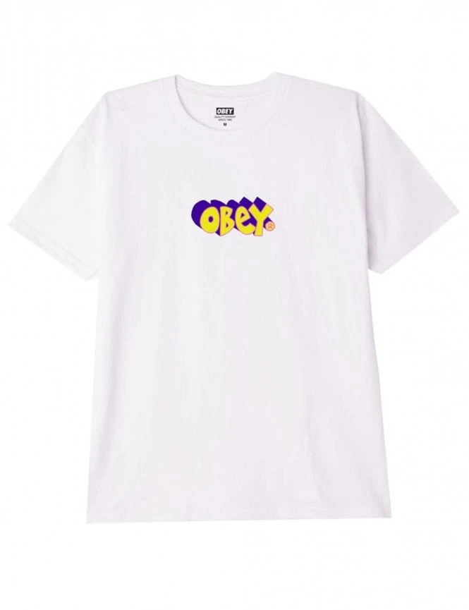 In The Groove Tee - White Obey Clothing In The Groove Tee - White -FatBuddhaStore Clothing in the groove tee white p32506 114667 medium