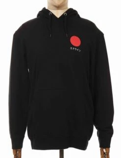 Japanese Sun Hooded Sweat - Black