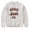 Nudie Jeans Lasse Crew Sweat - Chalk White 2 Nudie Jeans Lasse Crew Sweat - Chalk White -FatBuddhaStore Clothing lasse crew sweat chalk white p30835 110658 medium