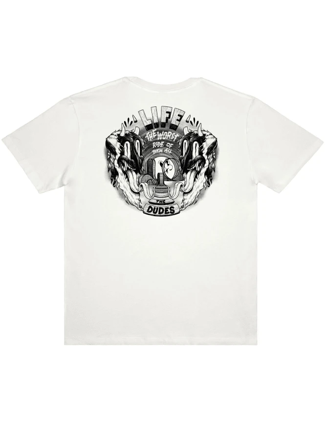 Life Tee - Off White Life Tee - Off White -FatBuddhaStore Clothing life tee off white p32426 110217 medium