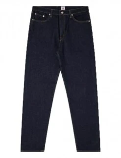Loose Tapered Kaihara Stretch Jeans - Blue Rinsed