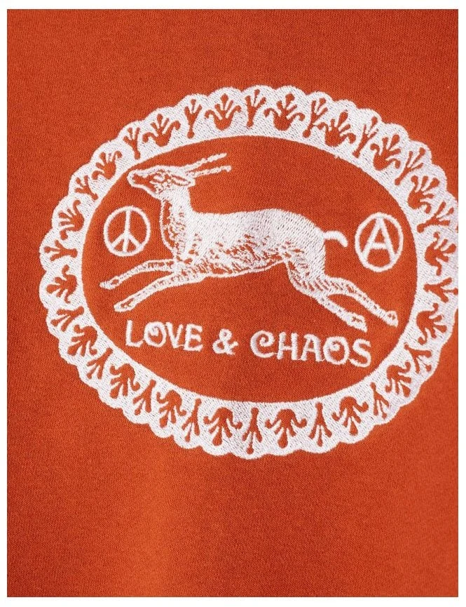 Love & Chaos Crew Sweat - Ginger Obey Clothing Love & Chaos Crew Sweat - Ginger -FatBuddhaStore Clothing love chaos crew sweat ginger p30672 105559 medium