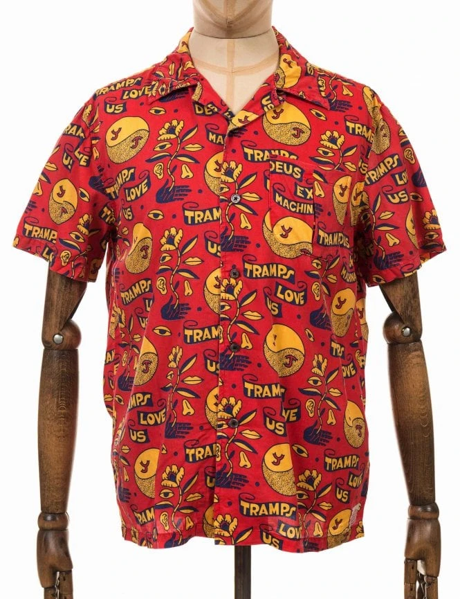 Love Tramp Shirt - Red Molten Deus Ex Machina Love Tramp Shirt - Red Molten -FatBuddhaStore Clothing love tramp shirt red molten p26232 91616 medium