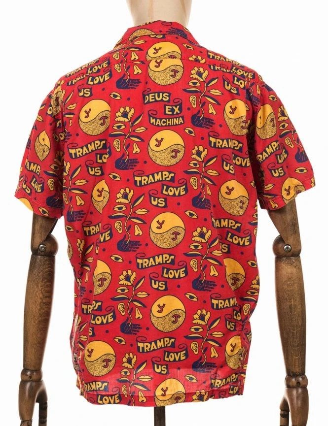 Love Tramp Shirt - Red Molten Deus Ex Machina Love Tramp Shirt - Red Molten -FatBuddhaStore Clothing love tramp shirt red molten p26232 91617 medium