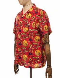 Deus Ex Machina Love Tramp Shirt - Red Molten 5 Deus Ex Machina Love Tramp Shirt - Red Molten -FatBuddhaStore Clothing love tramp shirt red molten p26232 91619 medium
