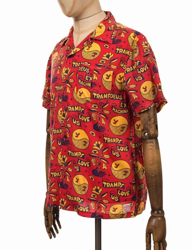 Love Tramp Shirt - Red Molten Deus Ex Machina Love Tramp Shirt - Red Molten -FatBuddhaStore Clothing love tramp shirt red molten p26232 91619 medium