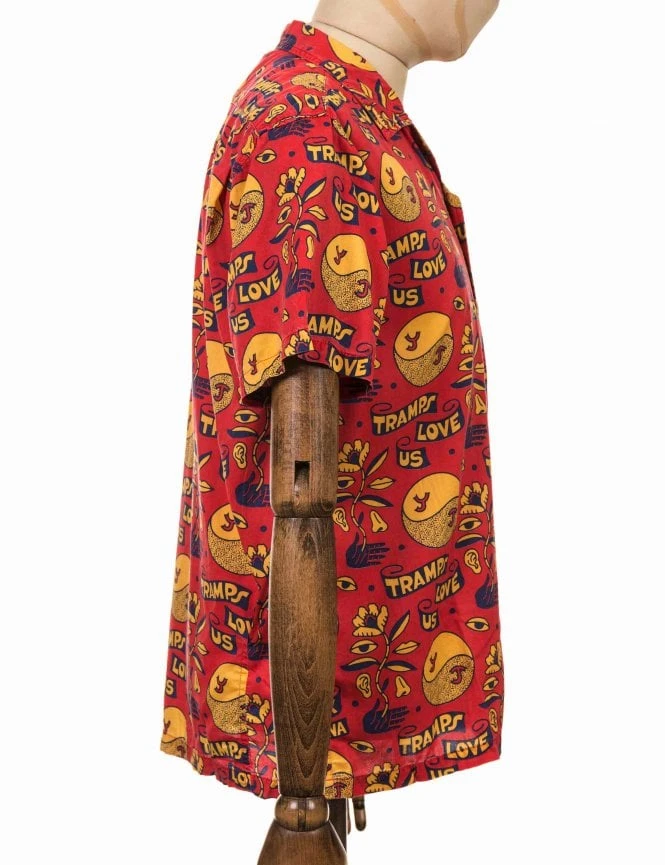 Love Tramp Shirt - Red Molten Deus Ex Machina Love Tramp Shirt - Red Molten -FatBuddhaStore Clothing love tramp shirt red molten p26232 91620 medium