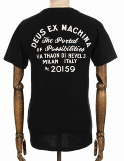 Deus Ex Machina Milano Address Pocket Tee - Black