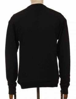 Moto Co. Crew Sweat - Black/Black -FatBuddhaStore Clothing moto co crew sweat black black p29483 101064 medium