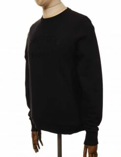Moto Co. Crew Sweat - Black/Black -FatBuddhaStore Clothing moto co crew sweat black black p29483 101066 medium