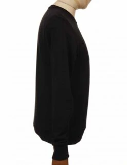 Moto Co. Crew Sweat - Black/Black -FatBuddhaStore Clothing moto co crew sweat black black p29483 101067 medium