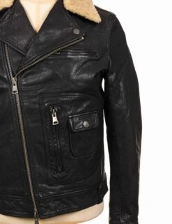 Deus Ex Machina Nail Leather Jacket - Black -FatBuddhaStore Clothing nail leather jacket black p24722 89589 medium