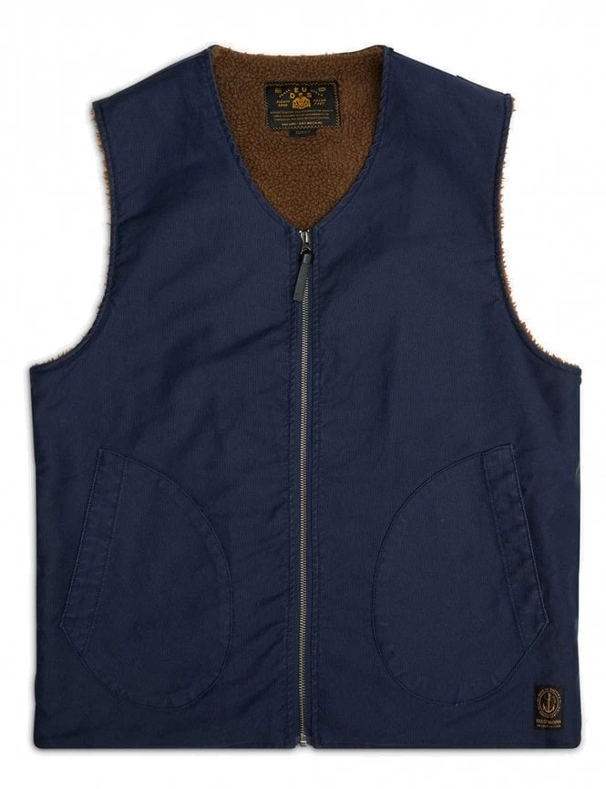 Naval Deck Vest - Navy Deus Ex Machina Naval Deck Vest - Navy -FatBuddhaStore Clothing naval deck vest navy p34067 114064 medium