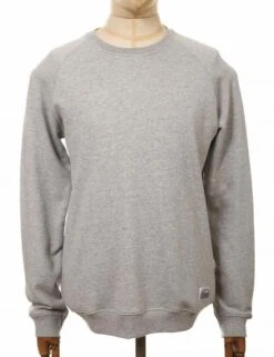 Nias Organic Crew Sweat - Ash Grey