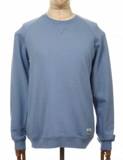 Nias Organic Crew Sweat - Faded Denim