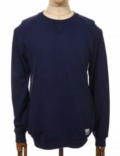 Nias Organic Crew Sweat - Navy