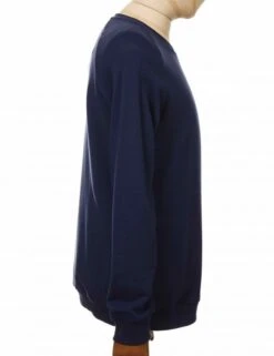 Nias Organic Crew Sweat - Navy -FatBuddhaStore Clothing nias organic crew sweat navy p29604 101987 medium