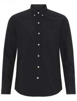 Colorful Standard Organic Button Down Shirt - Deep Black