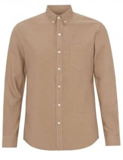 Colorful Standard Organic Button Down Shirt - Desert Khaki