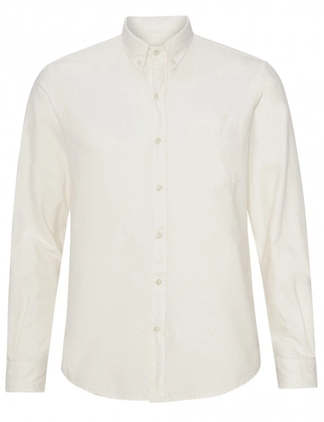 Organic Button Down Shirt - Ivory White Colorful Standard Organic Button Down Shirt - Ivory White -FatBuddhaStore Clothing organic button down shirt ivory white p29035 117841 medium