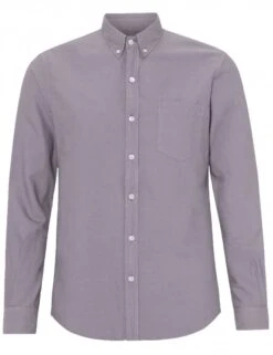 Colorful Standard Organic Button Down Shirt - Purple Haze