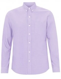Colorful Standard Organic Button Down Shirt - Soft Lavender