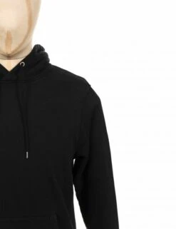 Colorful Standard Organic Cotton Hooded Sweat - Deep Black -FatBuddhaStore Clothing organic cotton hooded sweat deep black p20237 76505 medium