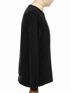 Colorful Standard Organic Cotton Long Sleeve Tee - Deep Black -FatBuddhaStore Clothing organic cotton long sleeve tee deep black p18509 72321 medium