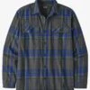 Patagonia Organic Cotton Midweight Fjord Flannel Shirt - Edge: Black