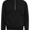 Colorful Standard Organic Cotton Quarter Zip Sweat - Deep Black -FatBuddhaStore Clothing organic cotton quarter zip sweat deep black p31296 107914 medium