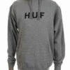 HUF Original Logo Hooded Sweat - Heather Grey -FatBuddhaStore Clothing original logo hooded sweat heather grey p16726 66744 medium