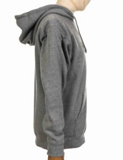 HUF Original Logo Hooded Sweat - Heather Grey -FatBuddhaStore Clothing original logo hooded sweat heather grey p16726 66748 medium
