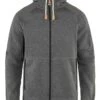 Fjallraven Ovik Fleece Hooded Jacket - Dark Grey