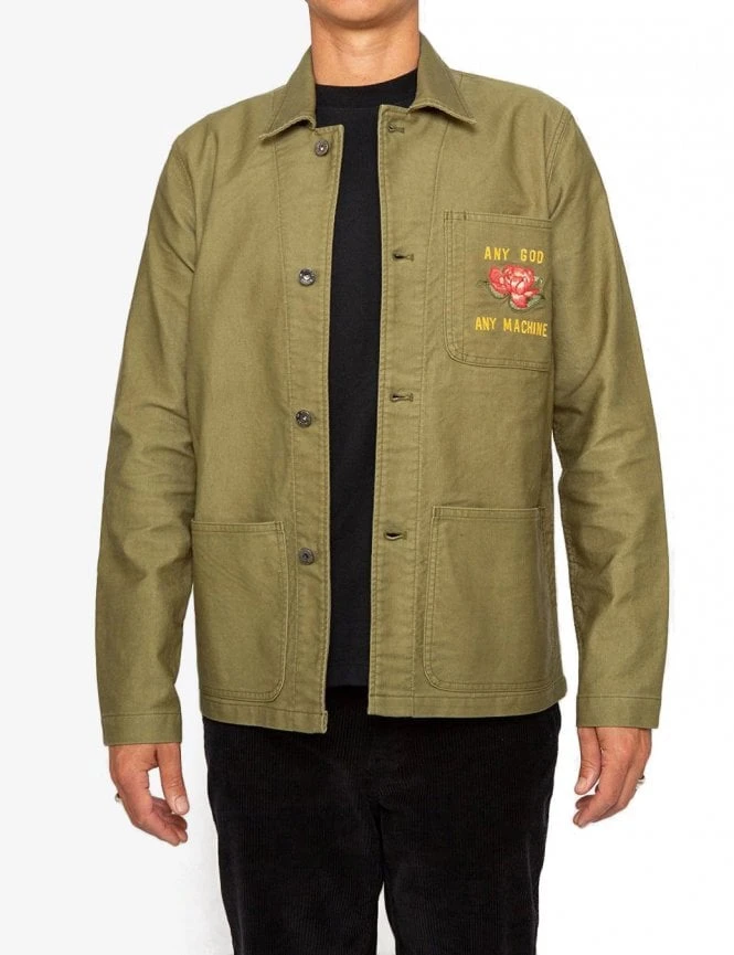 P-41 Overshirt - Olive Drab Deus Ex Machina P-41 Overshirt - Olive Drab -FatBuddhaStore Clothing p 41 overshirt olive drab p30963 106740 medium