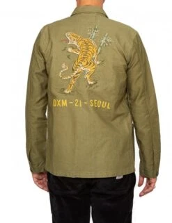 Deus Ex Machina P-41 Overshirt - Olive Drab 5 Deus Ex Machina P-41 Overshirt - Olive Drab -FatBuddhaStore Clothing p 41 overshirt olive drab p30963 106742 medium