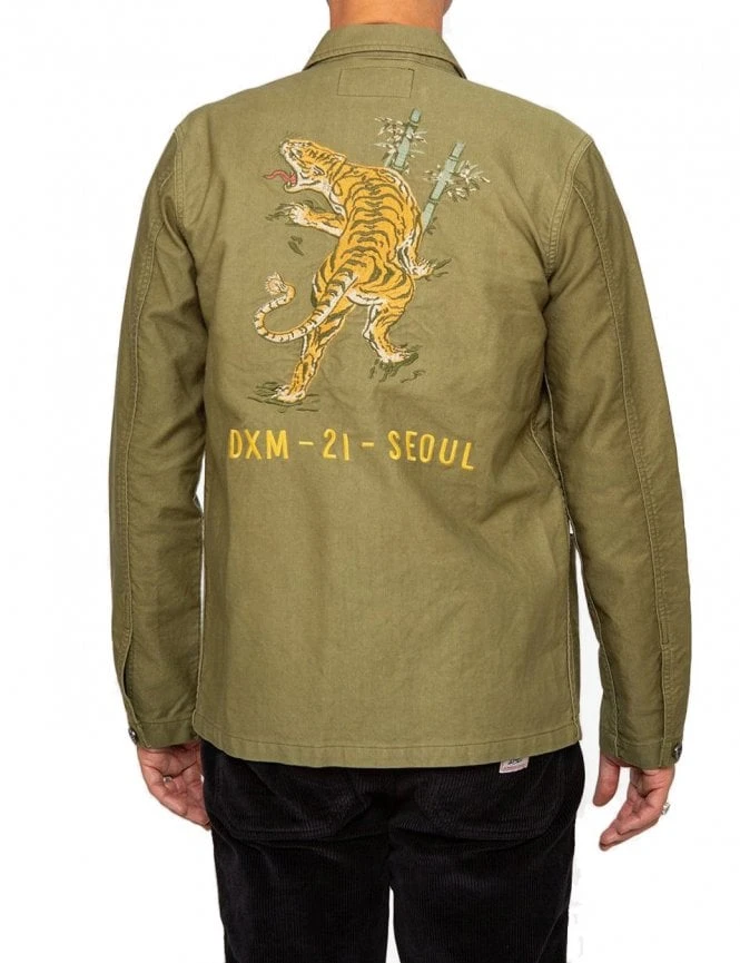 P-41 Overshirt - Olive Drab Deus Ex Machina P-41 Overshirt - Olive Drab -FatBuddhaStore Clothing p 41 overshirt olive drab p30963 106742 medium